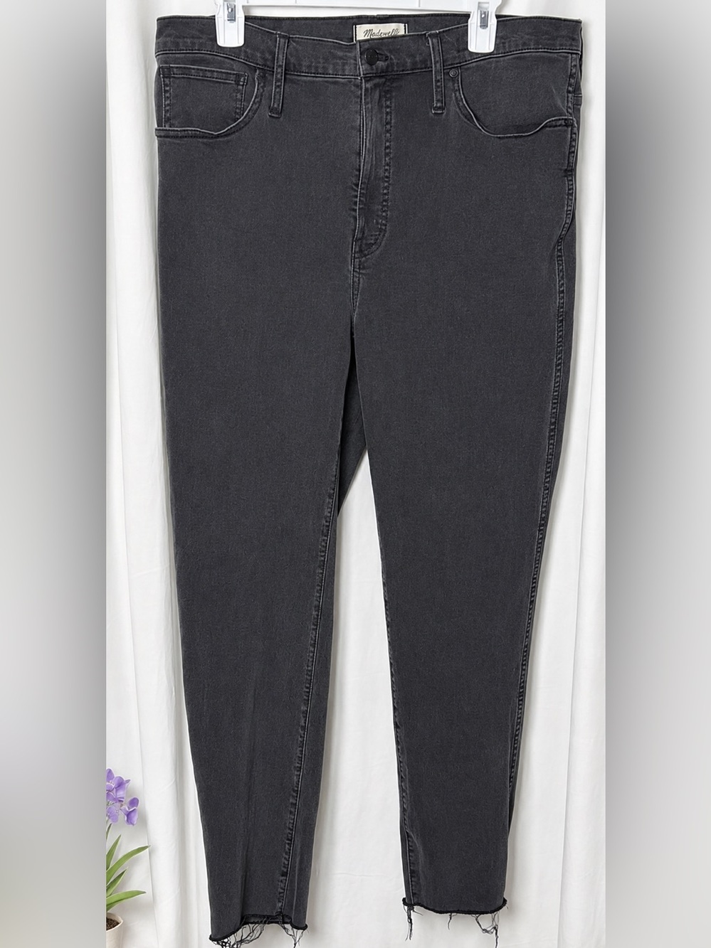 Madewell Women's Black Stovepipe Jeans Size 33 Tall